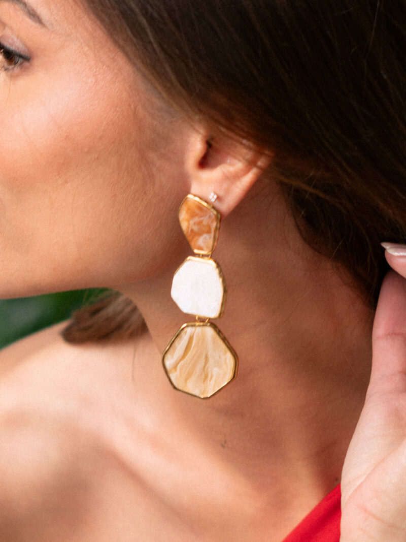Boucle d’oreille pierre