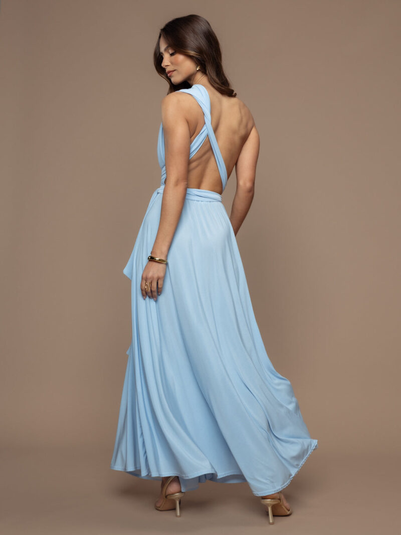 Robe Prestance bleu ciel