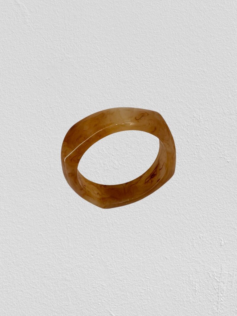 Bracelet Fumée carré beige