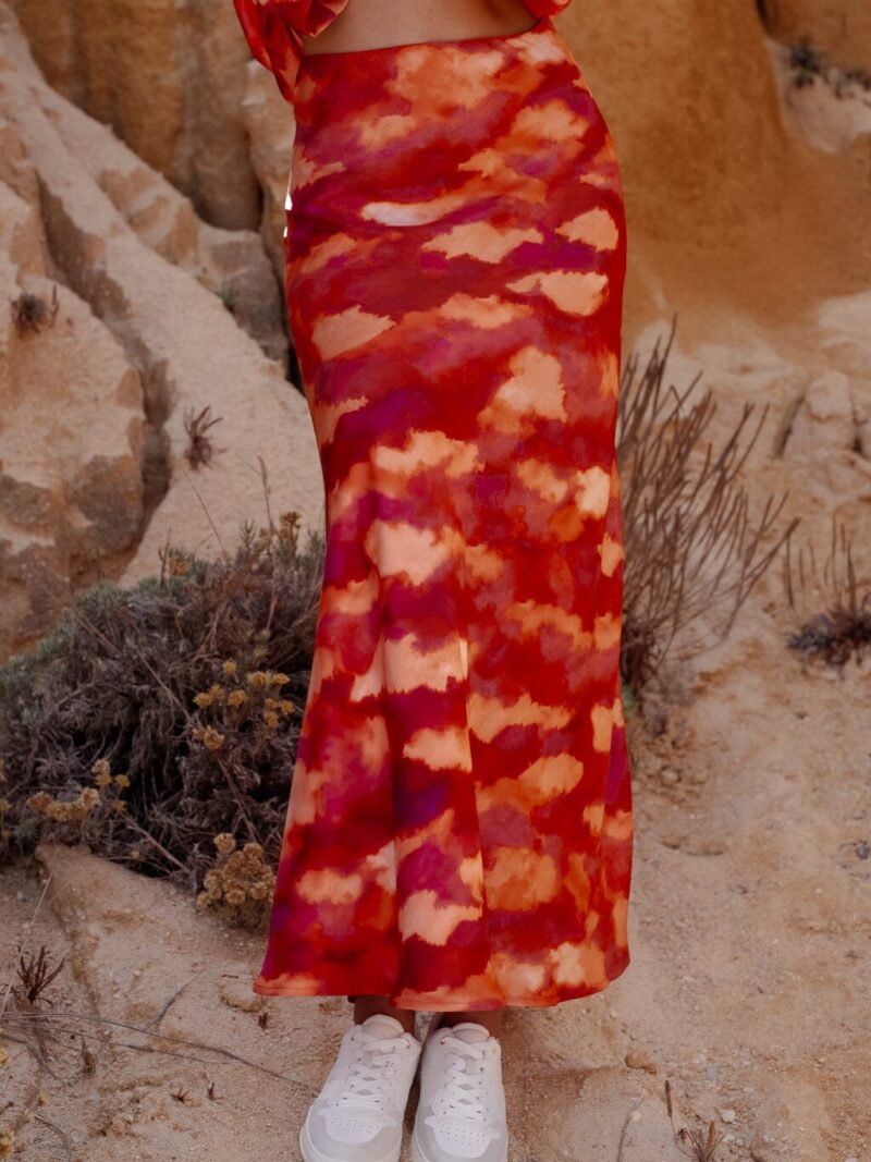 Jupe passion tie & dye rosé