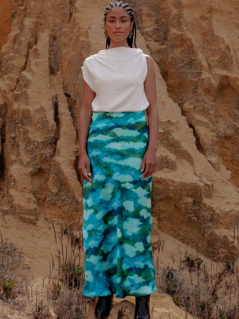 Jupe passion tie & dye bleu