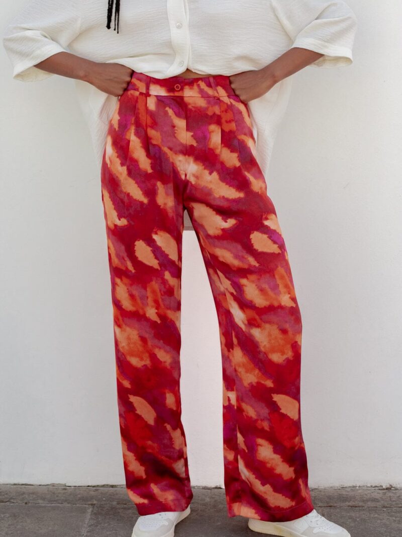 Pantalon Divin tie & dye rosé
