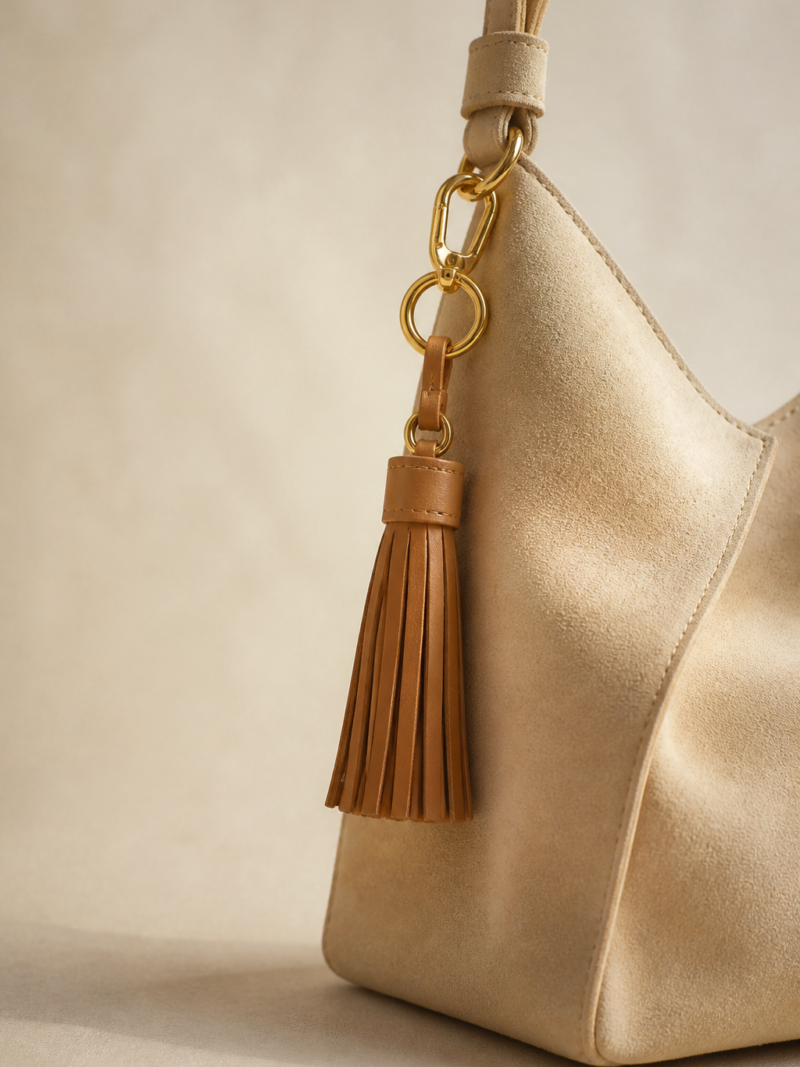 Leather Tassel Charm