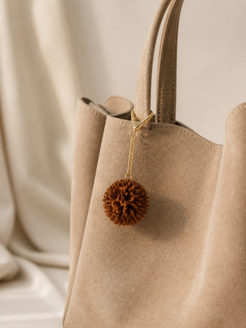 Leather Mini Pompom