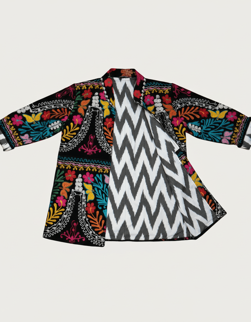 Oya Suzani and Ikat Velvet Jacket